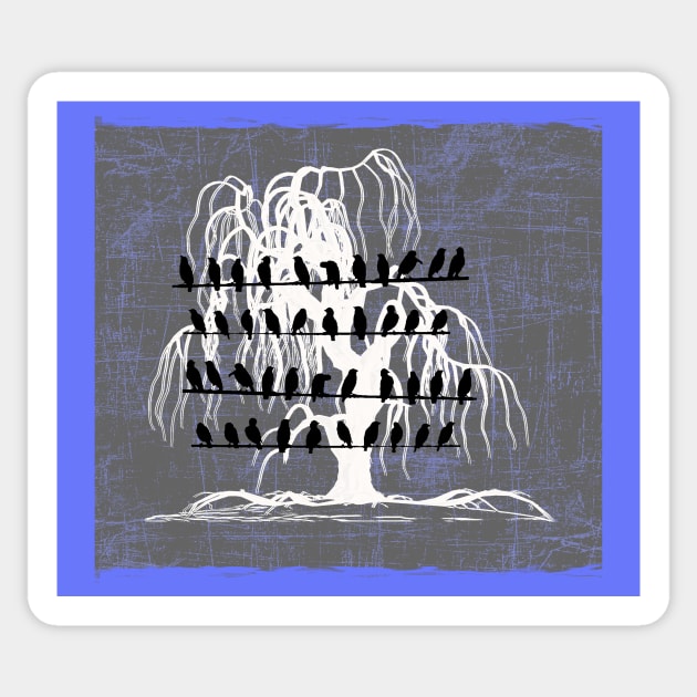 Weeping Willow Wait Sticker by incarnations